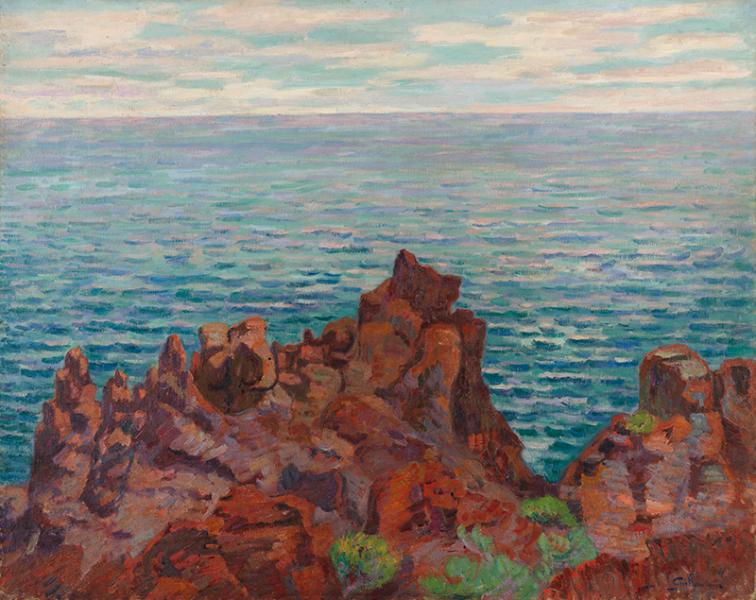 Les Roches rouges, pointe de la Male Raigue, avril 1899