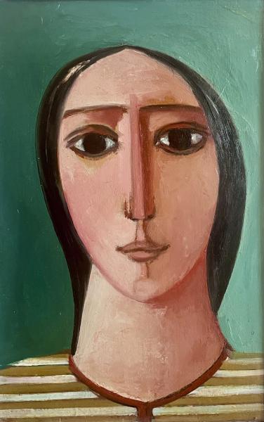 Visage, pull rayé, décembre 2001